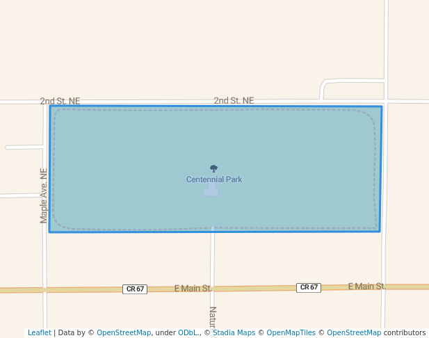 walking in Centennial Park map in Richmond