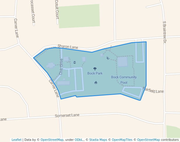 walking in Bock Park map in Schaumburg