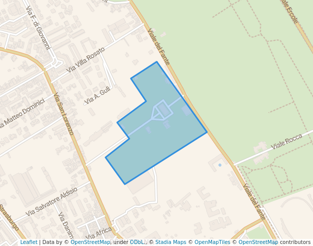 walking in Sicula Agricoltura map in Palermo