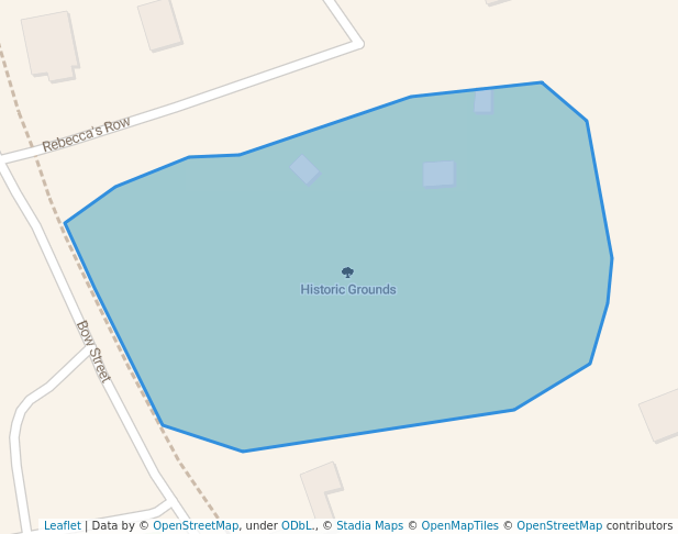 walking in Historic Grounds map in North Reading