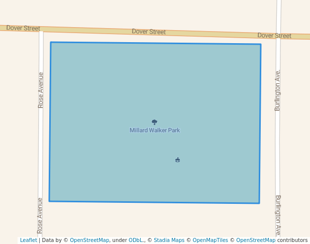 walking in Millard Walker Park map in Worthington