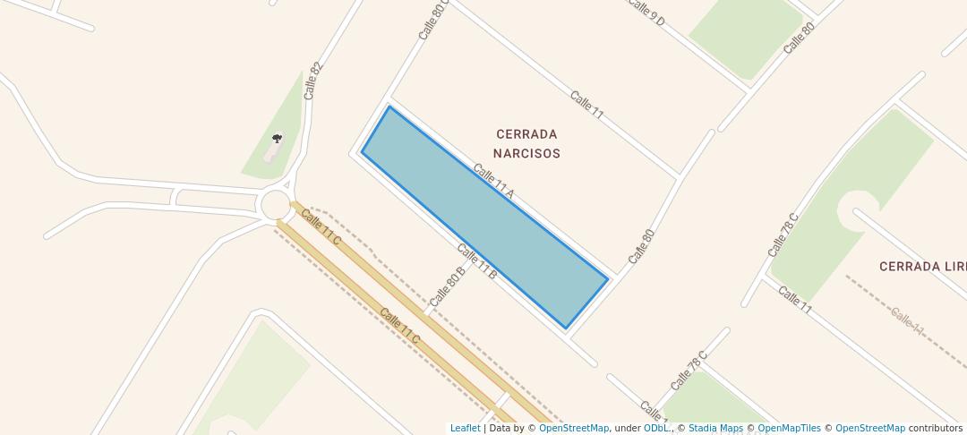 walking in Parque Narcisos map in Caucel