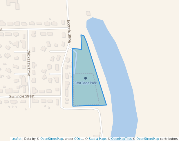 walking in East Cape Park map in McClure