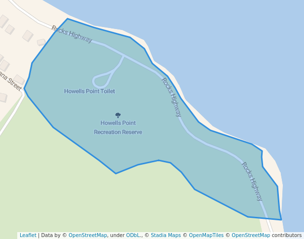 walking in Howells Point Recreation Reserve map in Riverton / Aparima