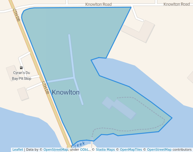 walking in Lake DuBay Lions Club map in Mosinee