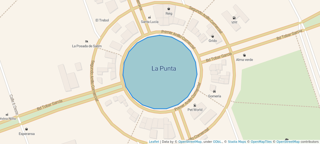 walking in Plaza de los Niños map in La Punta