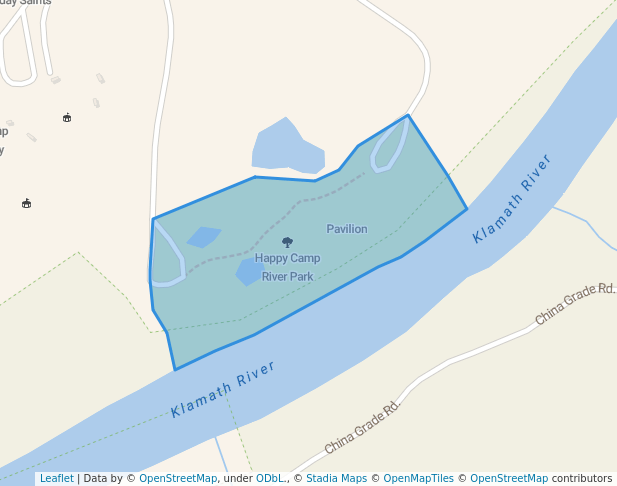 Happy Camp River Park in Happy Camp | Map and Routes