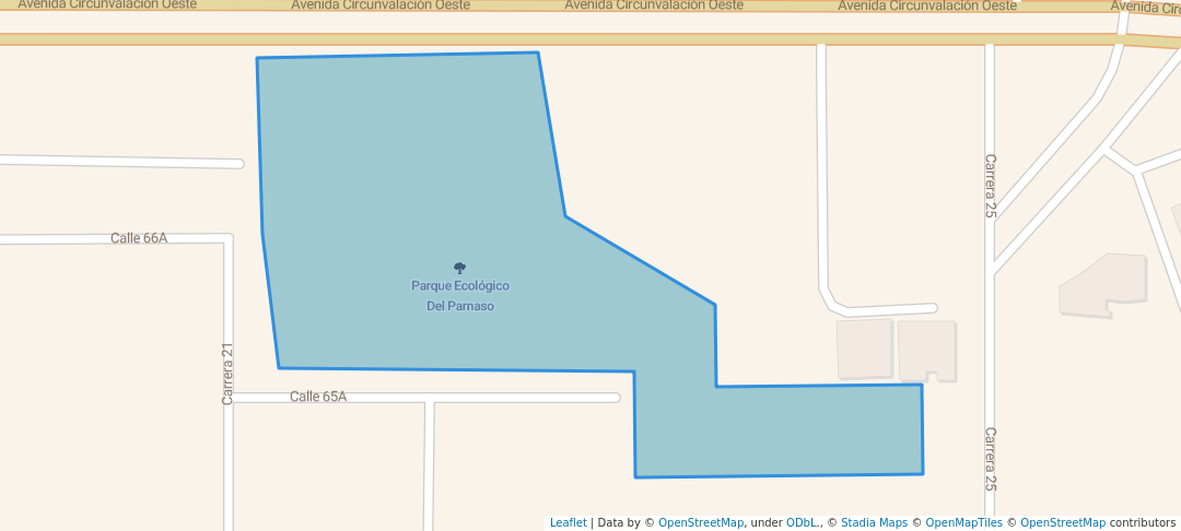 walking in Parque Ecológico Del Parnaso map in Barrancabermeja