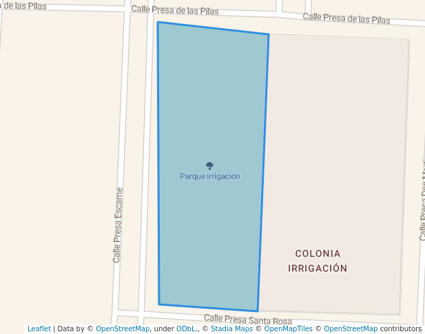 Parque irrigación