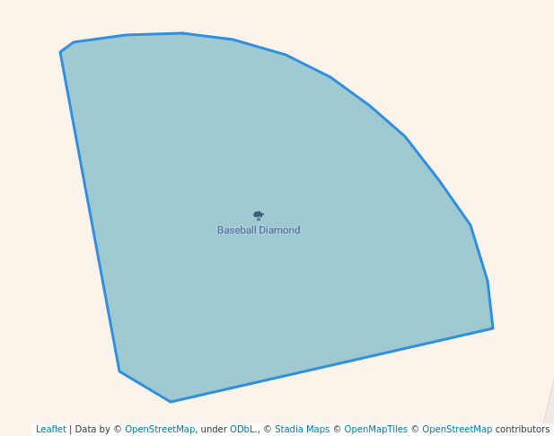 walking in Baseball Diamond map in Louisburg