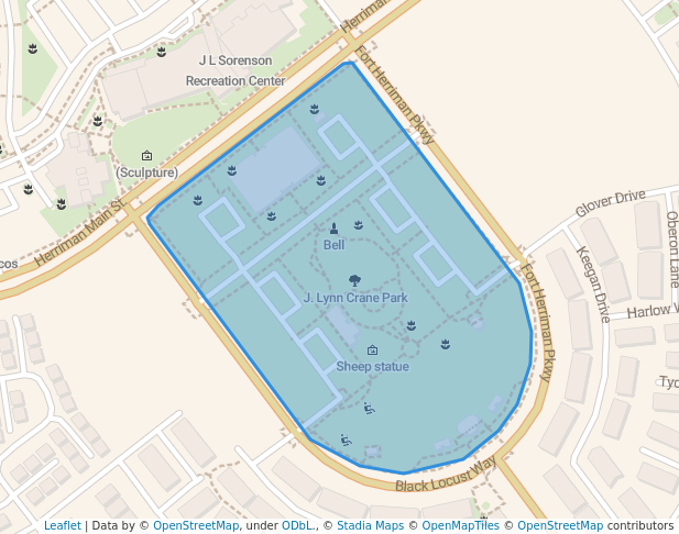 walking in J. Lynn Crane Park map in Herriman