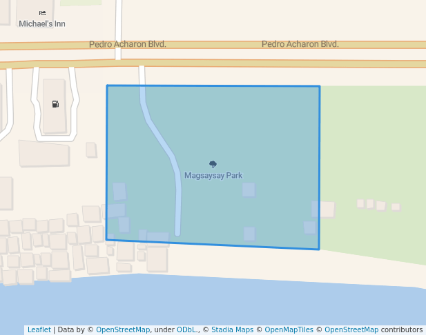 walking in Magsaysay Park map in General Santos City