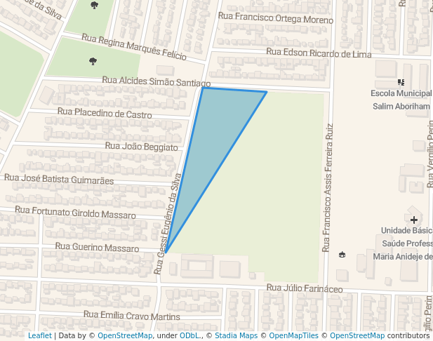 walking in Praça Ângelo Kretã map in Londrina