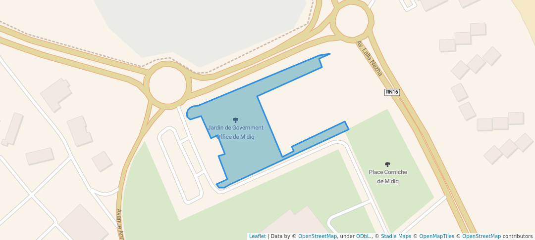 walking in Jardin de Government Office de M'diq map in M'diq