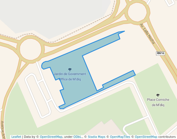 walking in Jardin de Government Office de M'diq map in M'diq