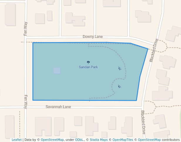 walking in Sandan Park map in Bozeman