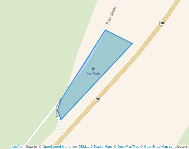 walking in Our Park map in Dayton