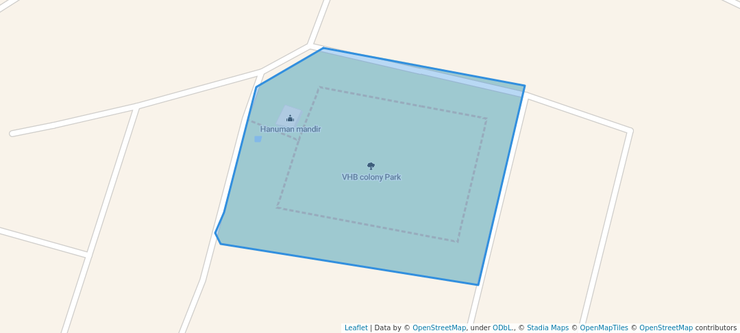 walking in VHB colony Park map in Akola