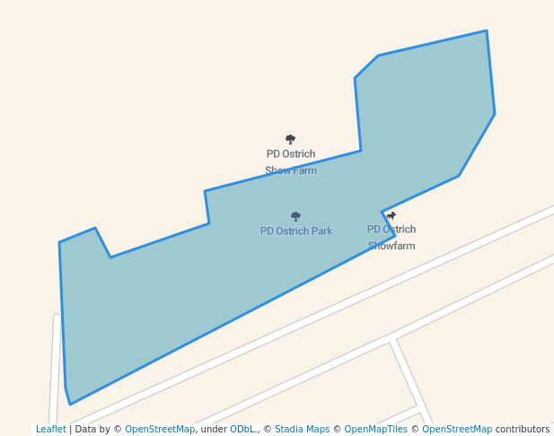walking in PD Ostrich Park map in Port Dickson