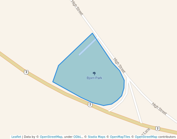 walking in Farmington Park map in Farmington