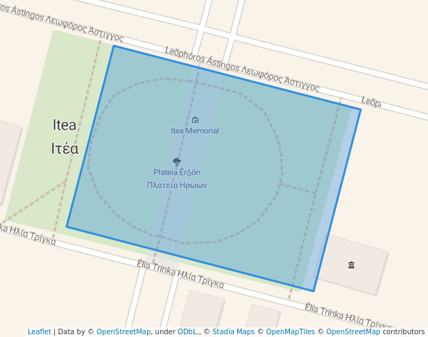 Πλατεία Ηρώων in Itea | Map and Routes