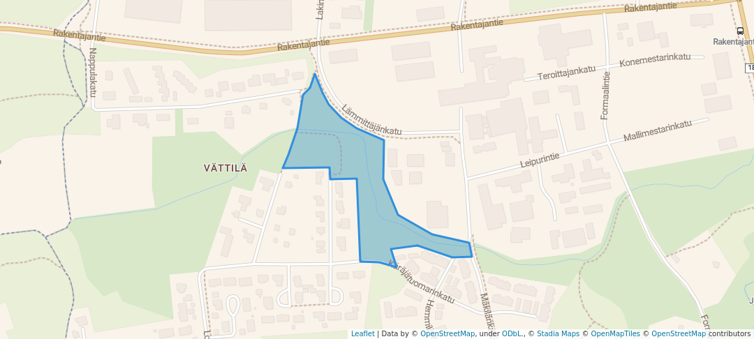 walking in Portinvartijanpuisto map in Kaarina