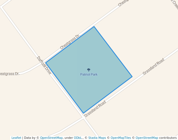 walking in Patriot Park map in Dayton