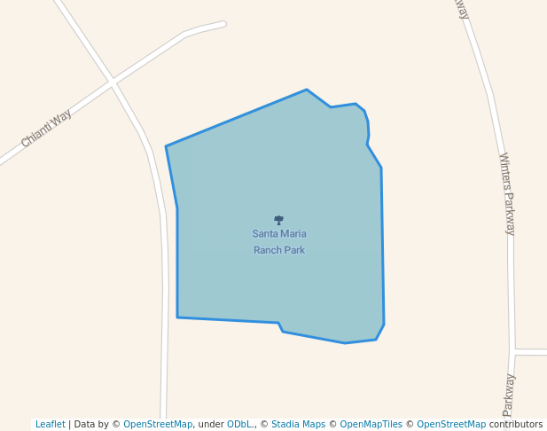 walking in Santa Maria Ranch Park map in Dayton