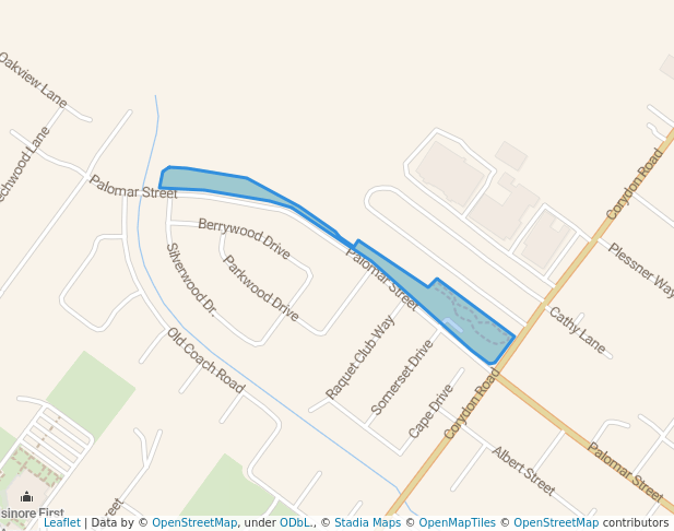 walking in Serenity Park map in Lake Elsinore