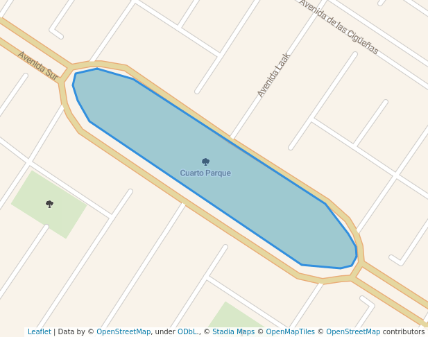 walking in Cuarto Parque map in Playa del Carmen