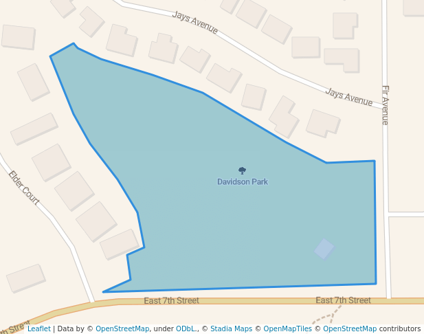 walking in Davidson Park map in Rifle