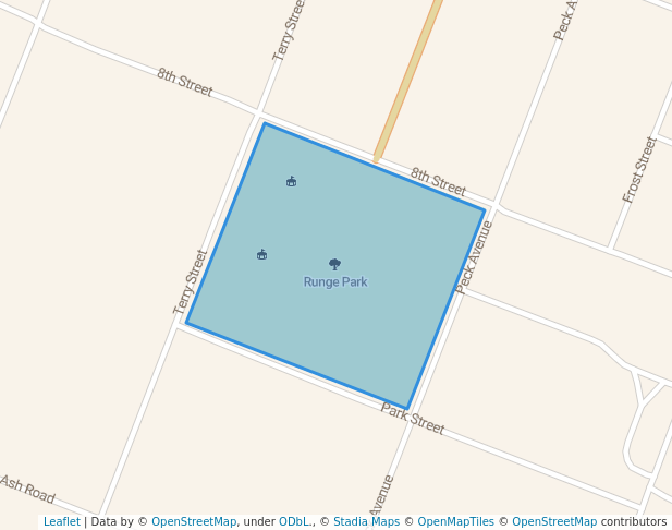 walking in Runge Park map in Santa Fe