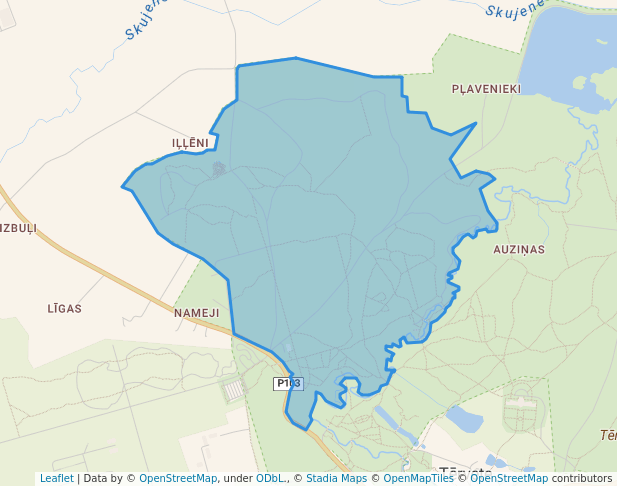 The Latvia's State Forests Nature Park in Tērvete