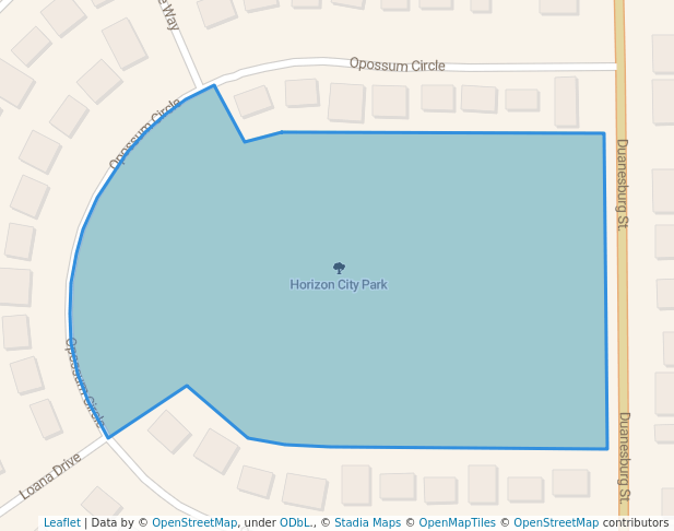 walking in Horizon City Park map in Horizon City