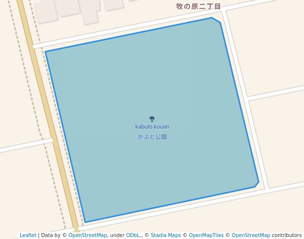 walking in かぶと公園 map in Matsudo