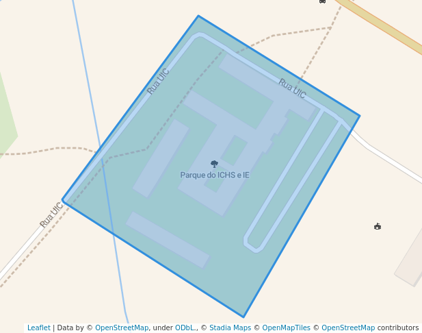 walking in Parque do ICHS e IE map in Seropédica