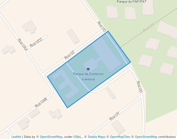 walking in Parque da Zootecnia e anexos map in Seropédica