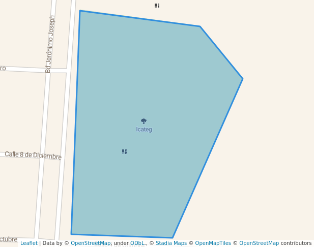 walking in Icateg map in San Francisco del Rincón