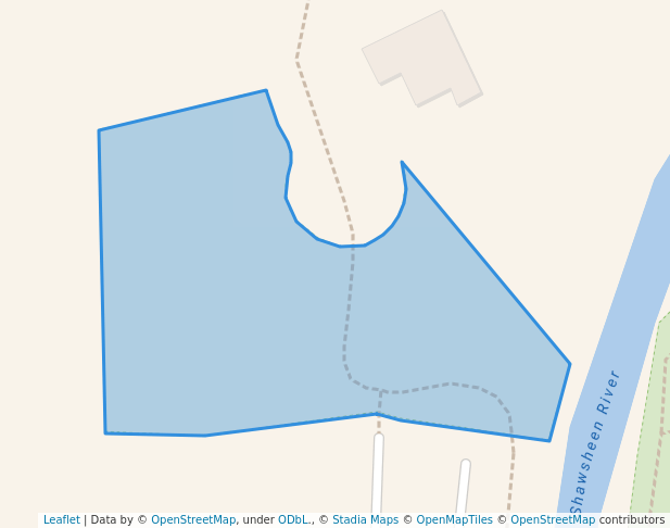 walking in Castle Park Reservation map in Andover