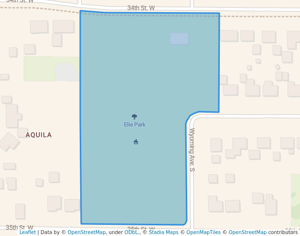walking in Elie Park map in St. Louis Park