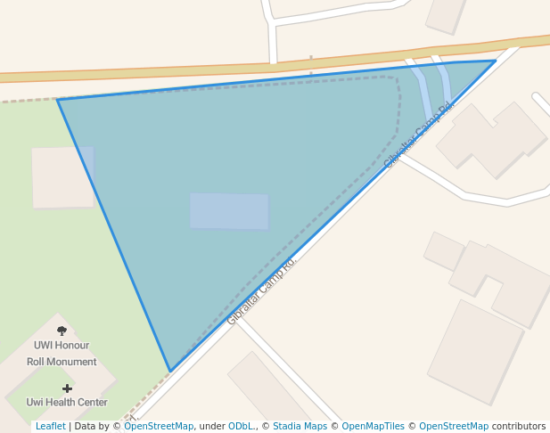 walking in UWI Honour Roll Monument map in Kingston