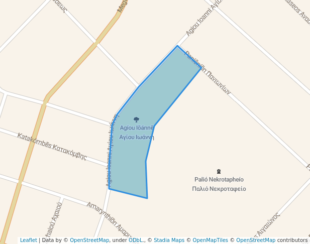 walking in Αγίου Ιωάννη map in Chalkida