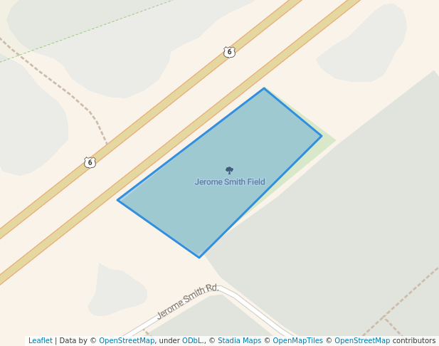 walking in Soccer Field map in Provincetown