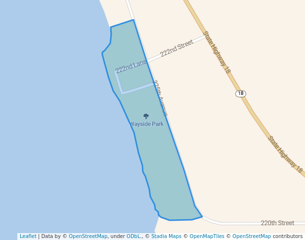 walking in Wayside Park map in Aitkin