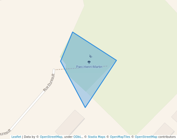 walking in Parc Henri-Martin map in Granby