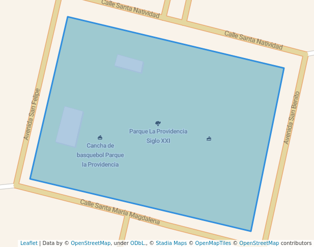 walking in Parque La Providencia Siglo XXI map in La Providencia Siglo XXI
