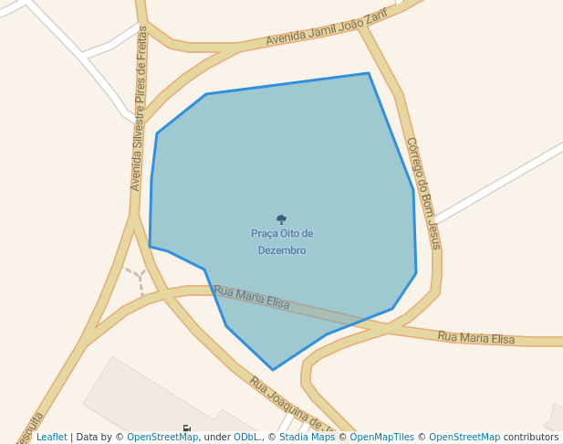 walking in Praça Oito de Dezembro map in Guarulhos