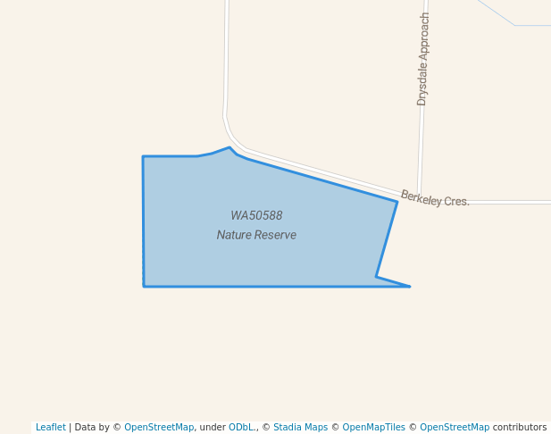 walking in WA50588 Nature Reserve map in Kununurra