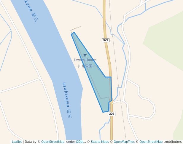 川東公園 in Maniwa | Map and Routes