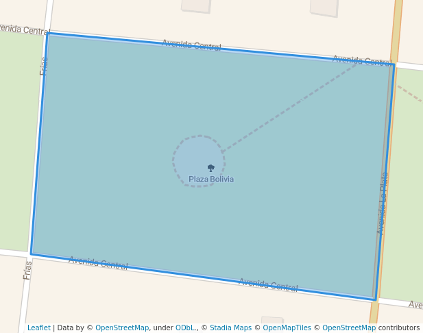 walking in Plaza Bolivia map in Ostende